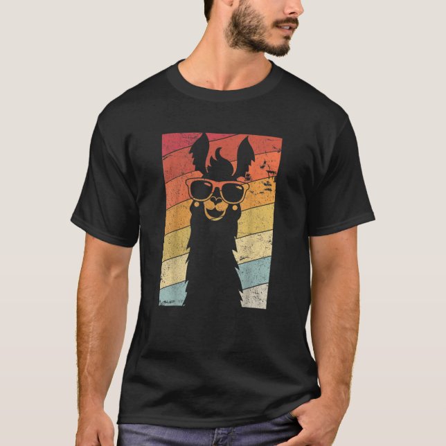 Camiseta  Estilo Retro Alpaca (Frente)