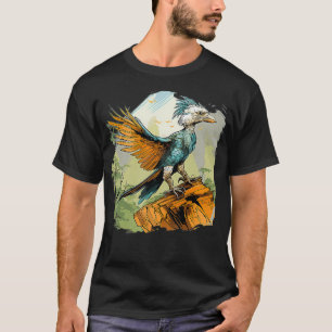 Camiseta Estilo Retro Archaeopteryx