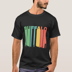 Camiseta Estilo Retro Buffalo Nova York Skyline