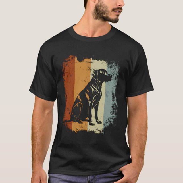 Camiseta Estilo Retro - Cão Ponteiro Inglês (Frente)