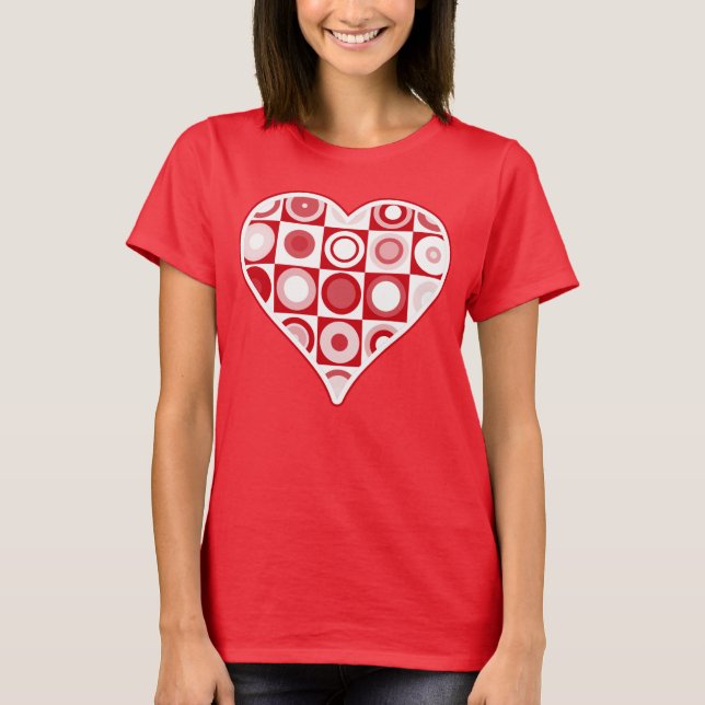 Camiseta Estilo Retro Coração 60s (Frente)