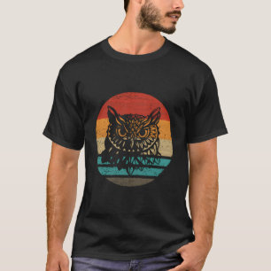 Camiseta Estilo Retro Coruja Vintage