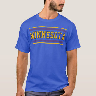 Camiseta Estilo Retro da Faculdade da Cidade de Minnesota