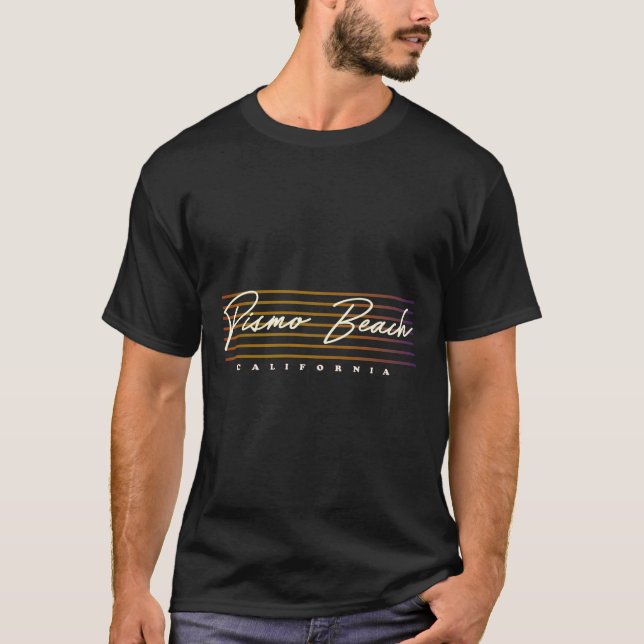 Camiseta Estilo Retro de Praia Pismo (Frente)