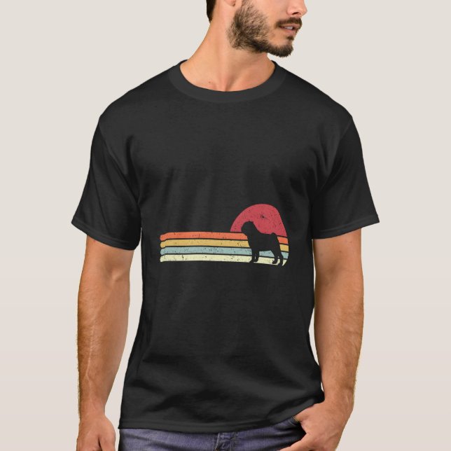 Camiseta Estilo Retro de Pug (Frente)