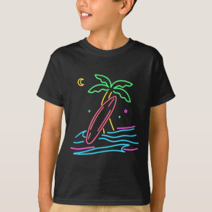 Camiseta estilo retrô de surf vintage dos anos 80 praiana d