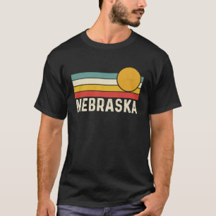 Camiseta Estilo retrô de verão pôr do sol dos anos 80 Nebra