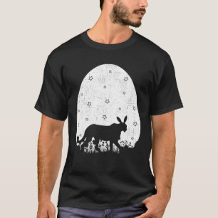 Camiseta Estilo Retro de Vintagem de Ovos Funny Cheetah Eas