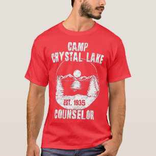 Camiseta Estilo Retro do Conselheiro do Crystal Lake