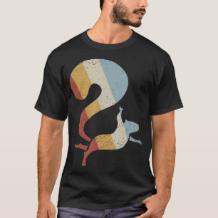 Camiseta Estilo Retro Esquilo Vintage 