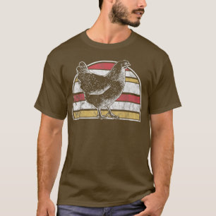 Camiseta Estilo Retro Frangos De Frangos Engraçado Vintage