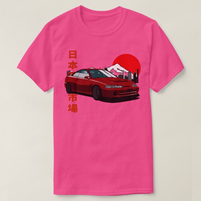 Camiseta Estilo Retro Honda Integra dc2 Japonês (Frente do Design)