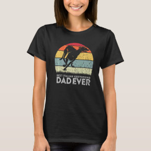 Camiseta Estilo Retro Melhor Pai De Greyhound Italiano Nunc