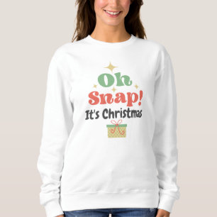 Camiseta Estilo Retro Oh Snap Tipografia Natal