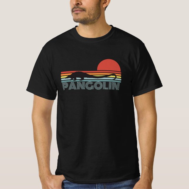 Camiseta Estilo Retro Pangolin (Frente)