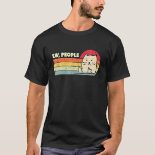 Camiseta Estilo Retro Pessoas Ew Gato Gato