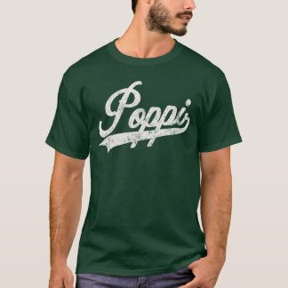 Camiseta Estilo retrô Poppi para presente engraçado do avô