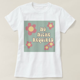Camiseta Estilo retrô sem nicho de tipografia necessária