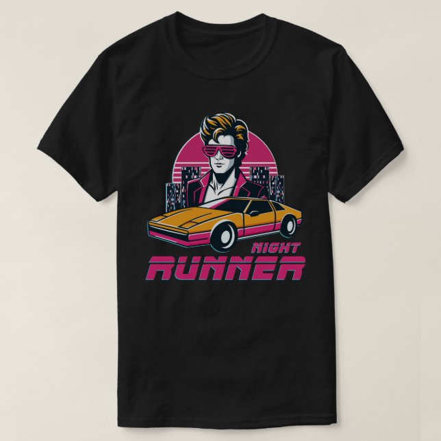 camiseta estilo retro synthwave (Frente do Design)