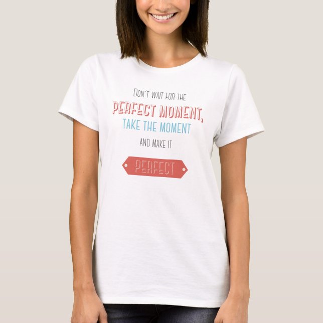 Camiseta Estilo retrô tipográfico motivacional (Frente)