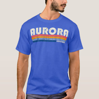 Camiseta Estilo retrô Vintage 70S 80S Aurora Co