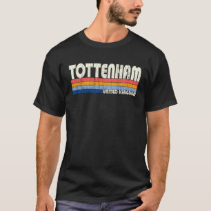 Camiseta Estilo Retro Vintage 70s 80s Tottenham United Rein
