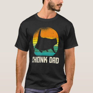 Camiseta Estilo Retro Vintage Gordo Papai Gato Meme Chonk G
