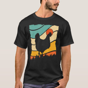Camiseta Estilo Retro Vintage Incrível Frango Animal Selvag