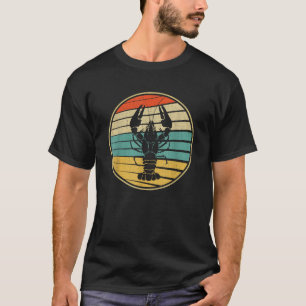 Camiseta Estilo Retro Vintage Lagosta do Mar