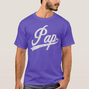 Camiseta Estilo Retro Vintage Pap para amigos do Papô avô g