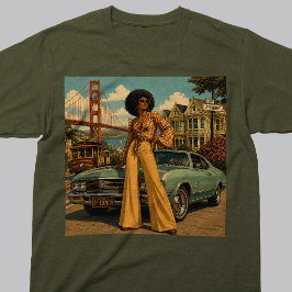 Camiseta Estilo Retro Vintage Soul de São Francisco