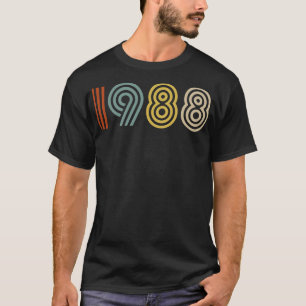 Camiseta Estilo Retroativo 1988 Ano de Nascimento 1