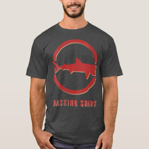 Camiseta Estilo Retroativo Ani Da Vintagem Do Tubarão-Basco