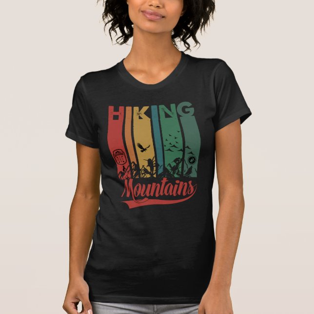 Camiseta Estilo Retroativo das Montanhas Ancoradas (Frente)