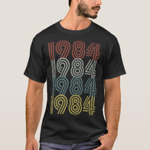 Camiseta Estilo Retroativo do Ano de Nascimento de 1984