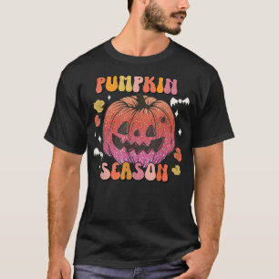 Camiseta Estilo Retroativo do Estilo de Pumpkin Bonito Queb