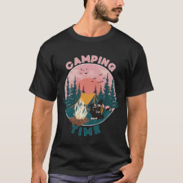 Camiseta Estilo Retroativo do Tempo de Campanha