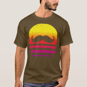 Camiseta Estilo retrorreflector do bigode Vintage 1