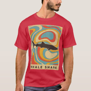 Camiseta Estilo retrovisor do tórax do tubarão de baleia