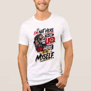 Camiseta Estilo Rua Leão Seja Você Mesmo Design