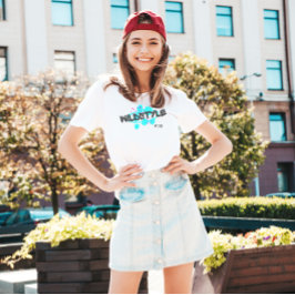 Camiseta Estilo selvagem preto azul moderno