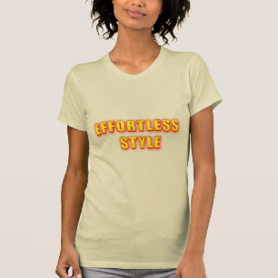 Camiseta Estilo Sem Esforço Texto em Destaque em Brilho Vib