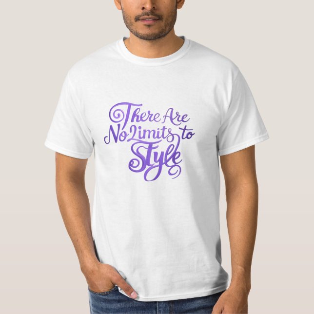 Camiseta Estilo sem Limites: Adote Sua Uniquidade (Frente)