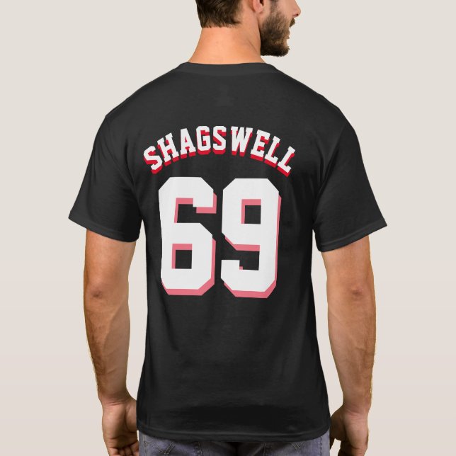 Camiseta Estilo SHAGSWELL 69 Mens Football Jersey (Verso)