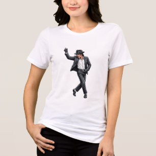 Camiseta Estilo Silhueta de Dançarino Clássico