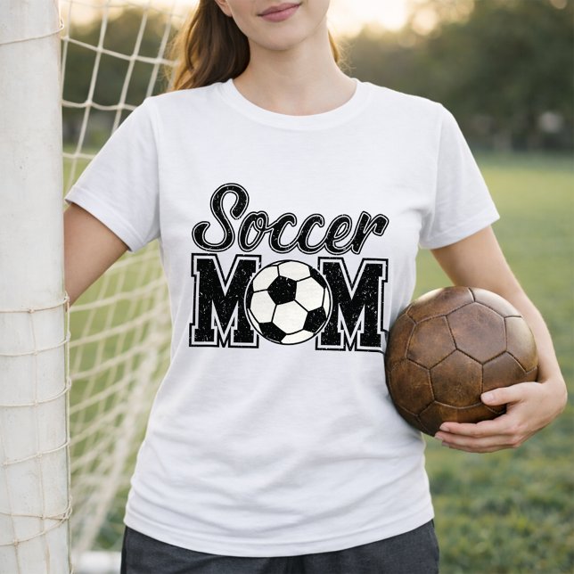 Camiseta Estilo Simples de Mãe de Futebol Universitário (Criador carregado)