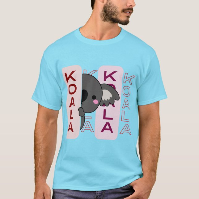 Camiseta Estilo simples de tendências bonitinho Koala Austr (Frente)