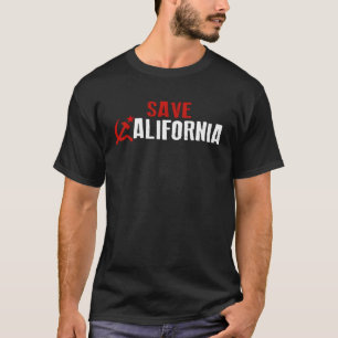Camiseta Estilo soviético NEGRO SALVE CALIFÓRNIA