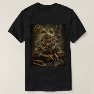 Camiseta Estilo Steampunk do Sapo Vintage