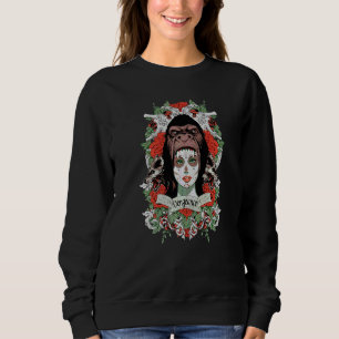 Camiseta estilo streetwear de caveira de música me